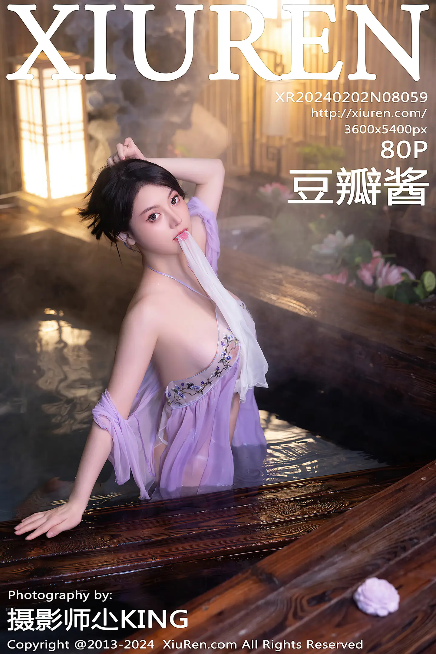 [XiuRen秀人网]No.8059_模特豆瓣酱性感轻透紫色古装服饰透视秀惹火身材极致诱惑写真80P-秀人网 - XiuRen.Space
